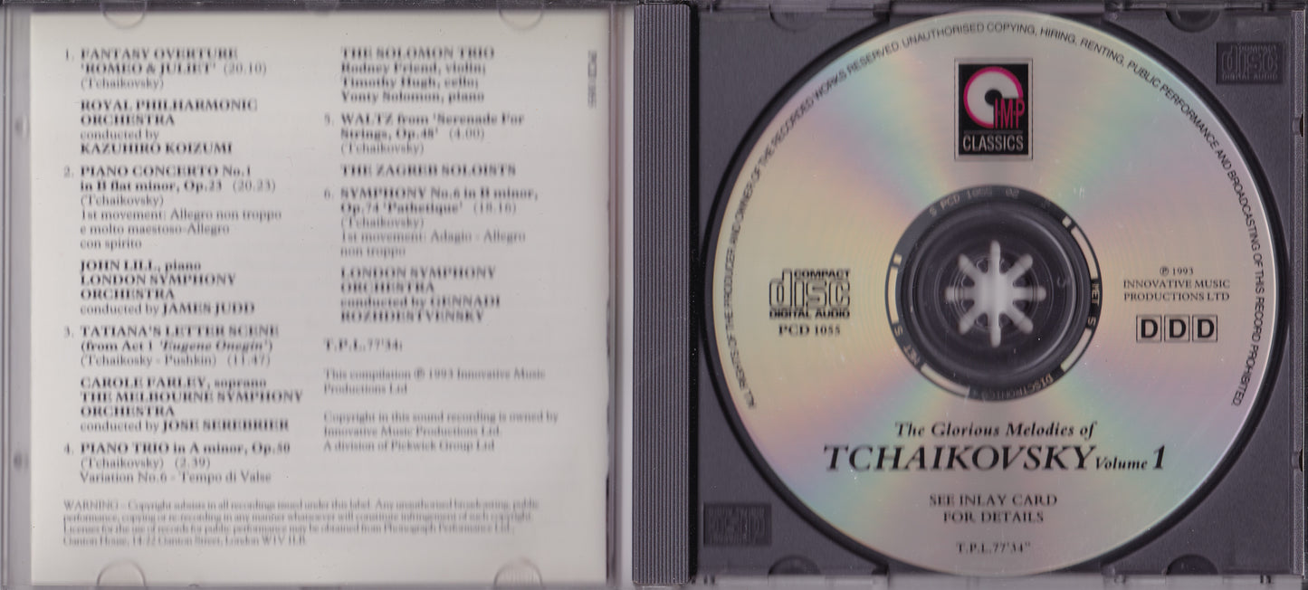 Glorious Melodies of Tchaikovsky Volume 1 (1993) CD album