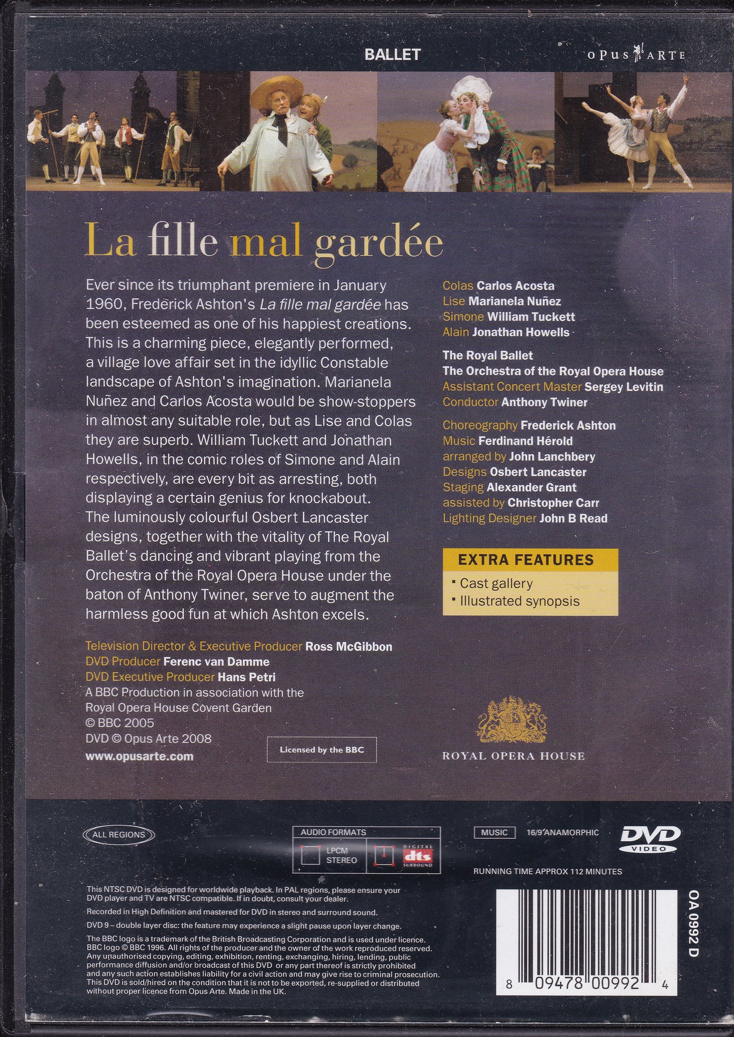 Frederick Ashton - La Fille Mal Gardee (2008) DVD