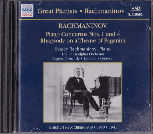 Rachmaninov - Piano Concertos Nos. 1 And 4 (1999) CD album