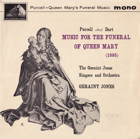 Purcell - Music For The Funeral Of Queen Mary (HMV) 7" vinyl EP VG/VG