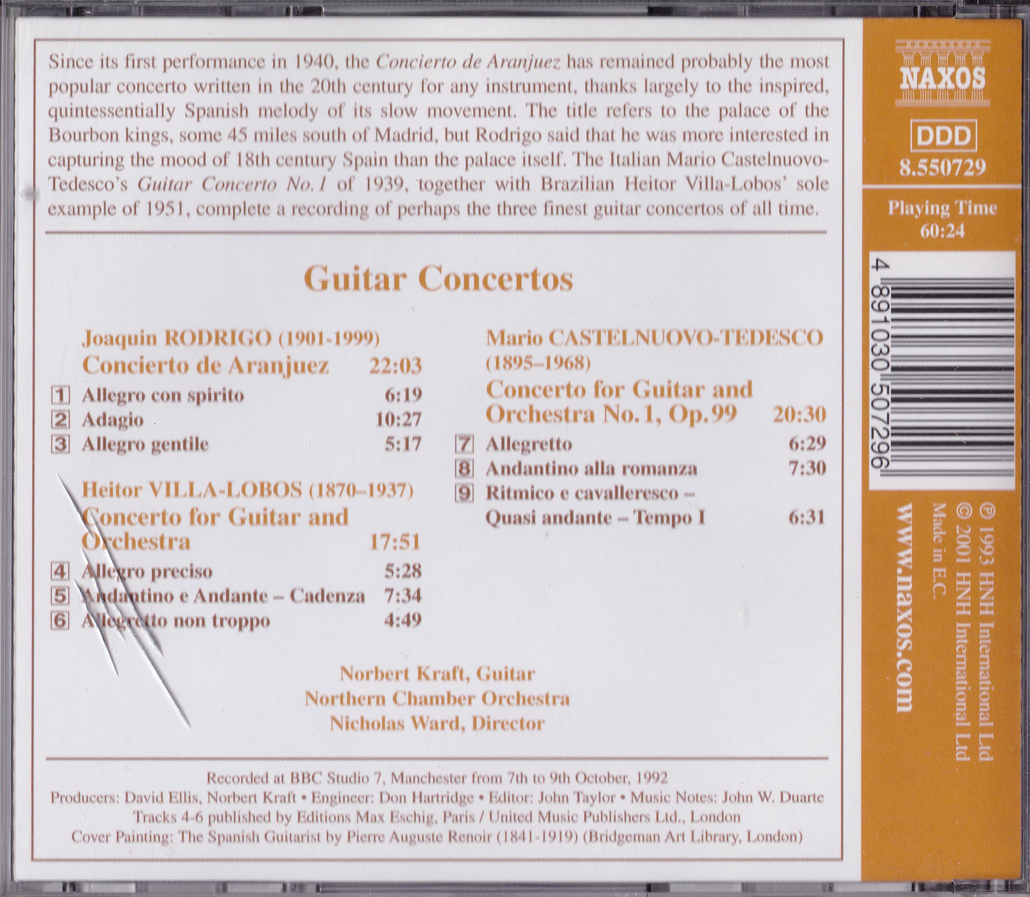 Rodrigo - Concierto De Aranjuez (2001) CD album