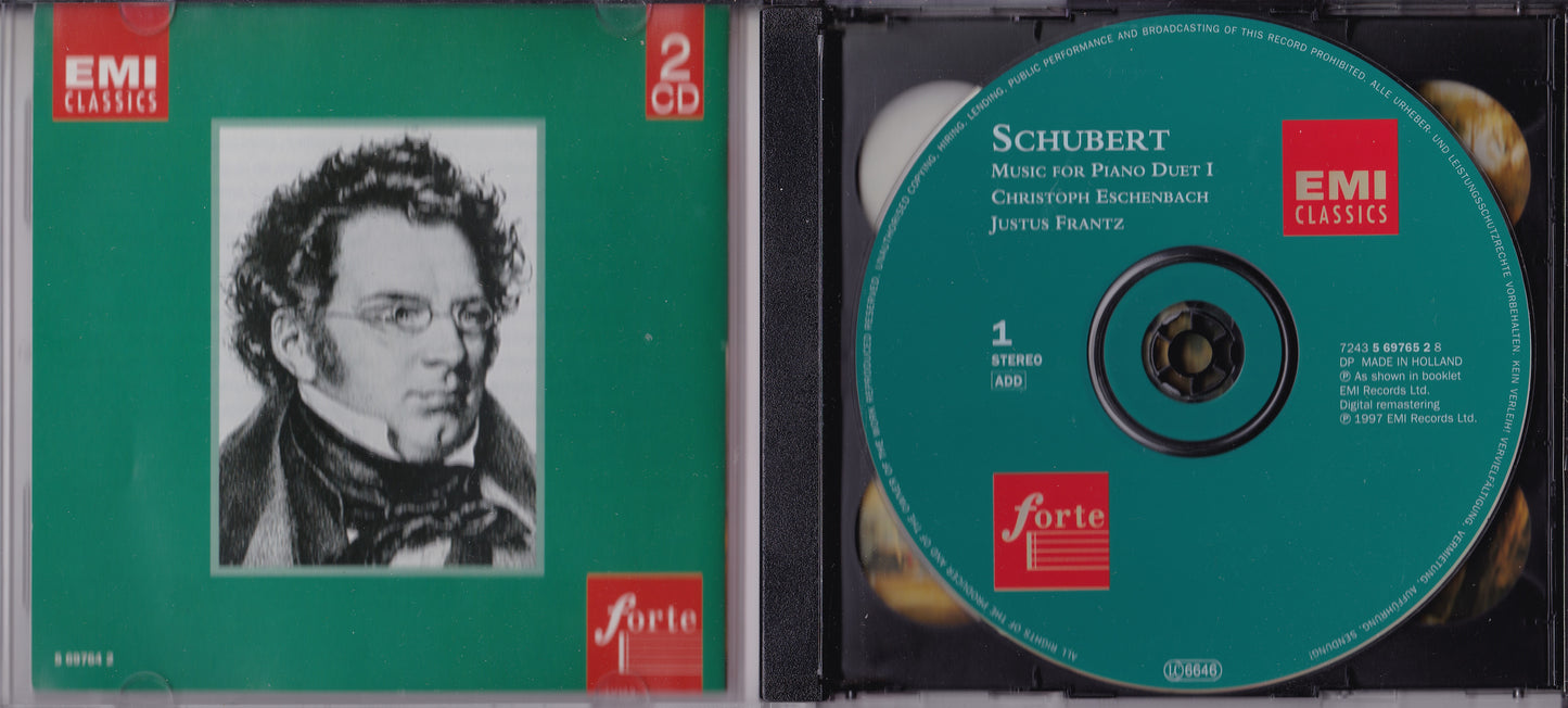 Franz Schubert - Schubert: Music for Piano Duet, Vol. 1 (1997) 2xCD album