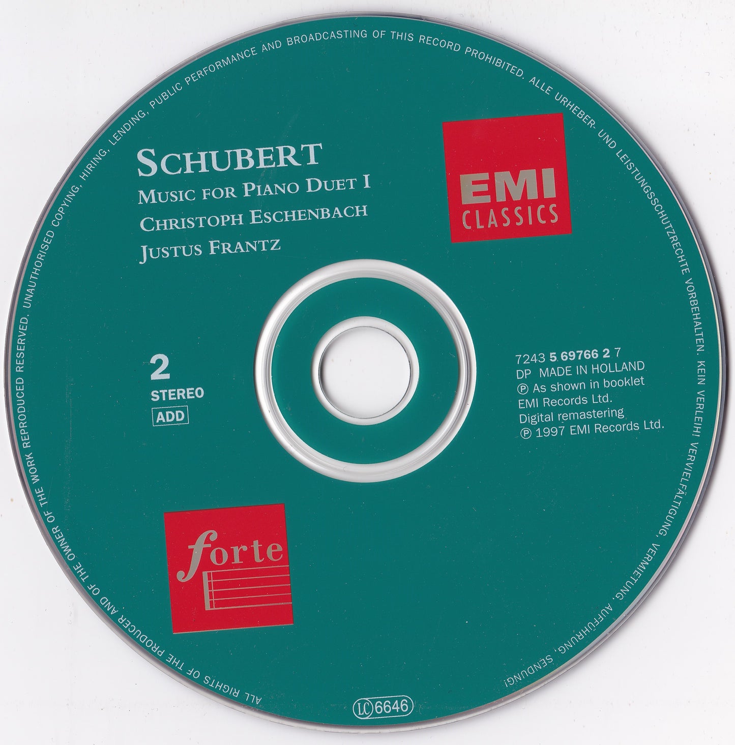 Franz Schubert - Schubert: Music for Piano Duet, Vol. 1 (1997) 2xCD album