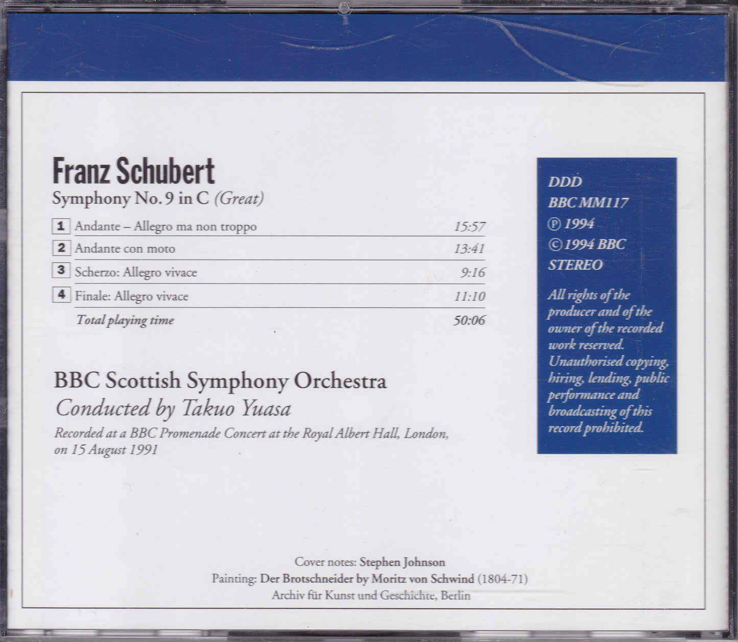 Schubert - Symphony No. 9 In C (Great) (1994) CD album