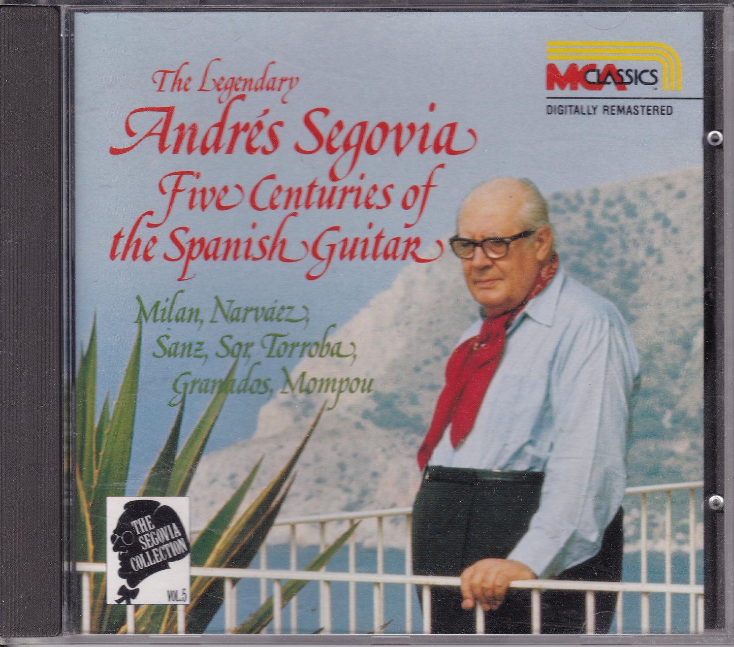 Andrés Segovia - Five Centuries Of The Spanish Guitar (1989) CD album