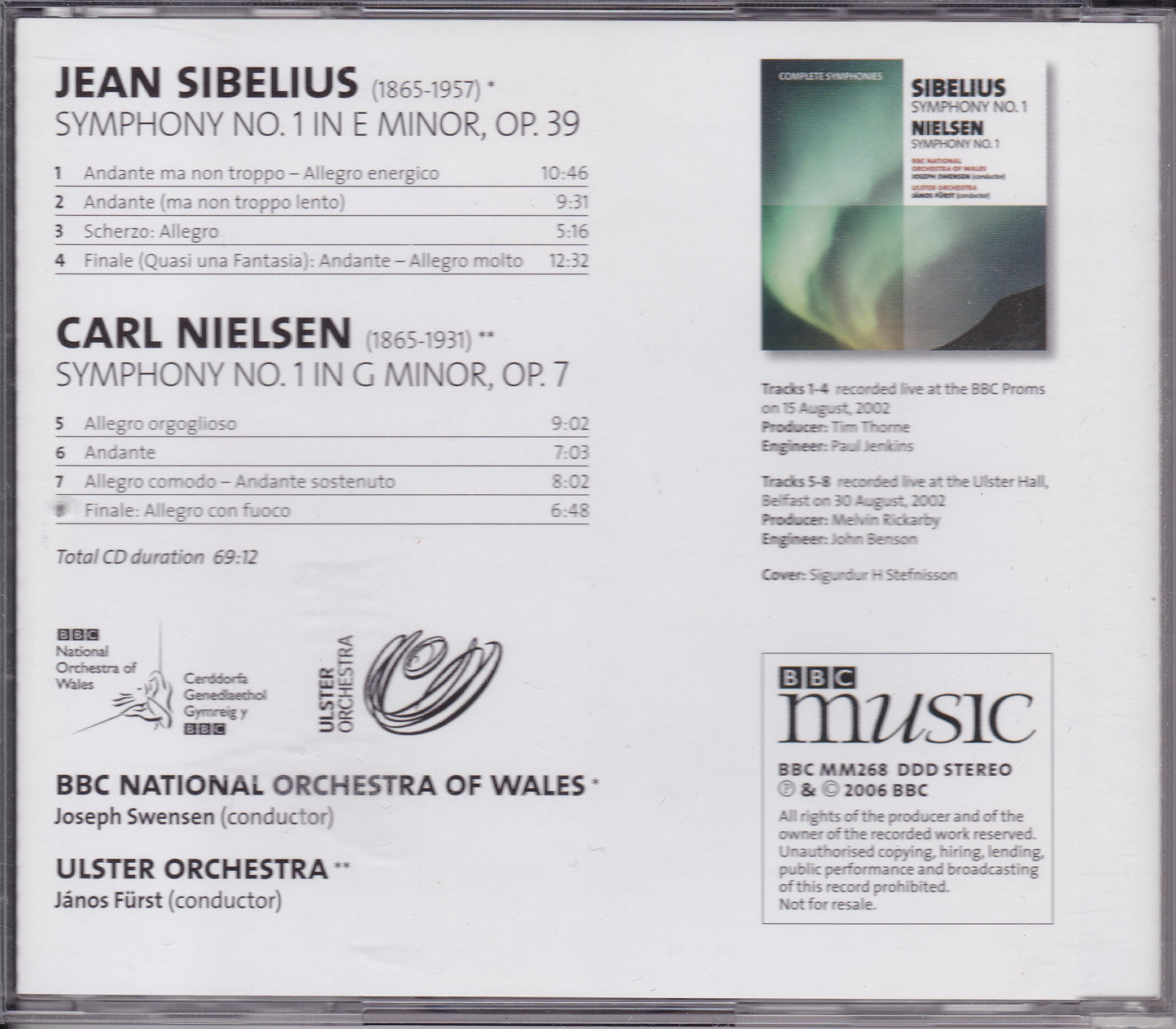 Sibelius - Symphony No 1 (2006) CD album