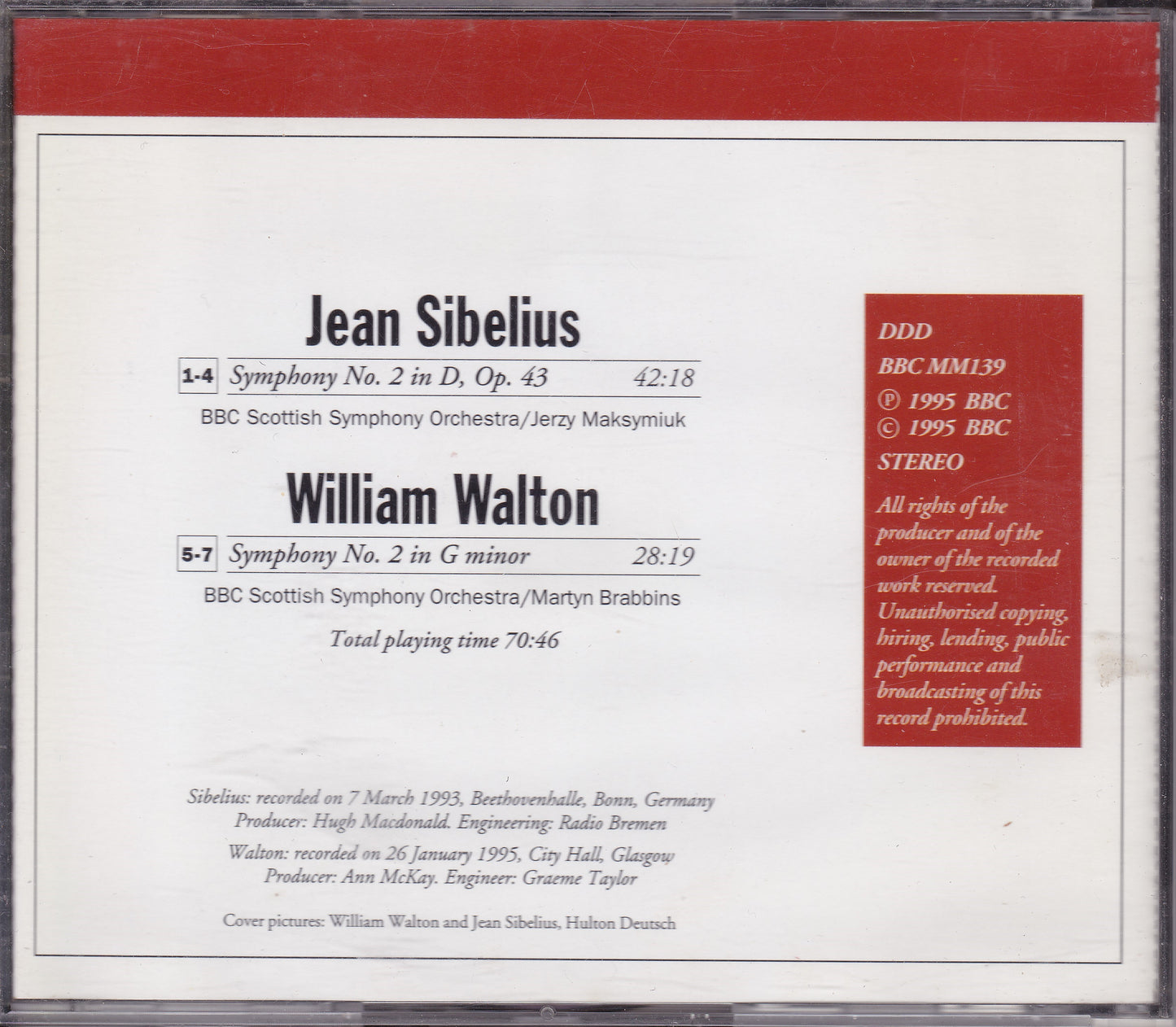 Sibelius - Symphony No. 2 (1995) CD album