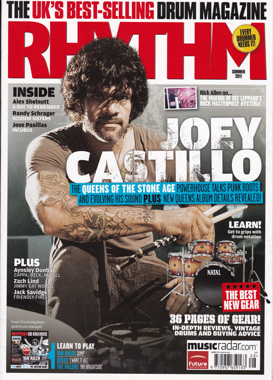 Rhythm Magazine - September 2011 - Joey Castillo, Aynsley Dunbar, Drums