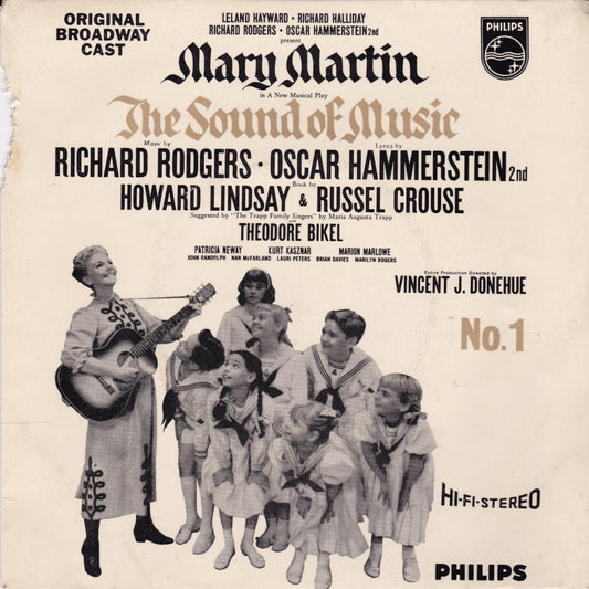 Mary Martin ‎– The Sound Of Music, No. 1 (Philips 1959) 7" vinyl EP VG/G+