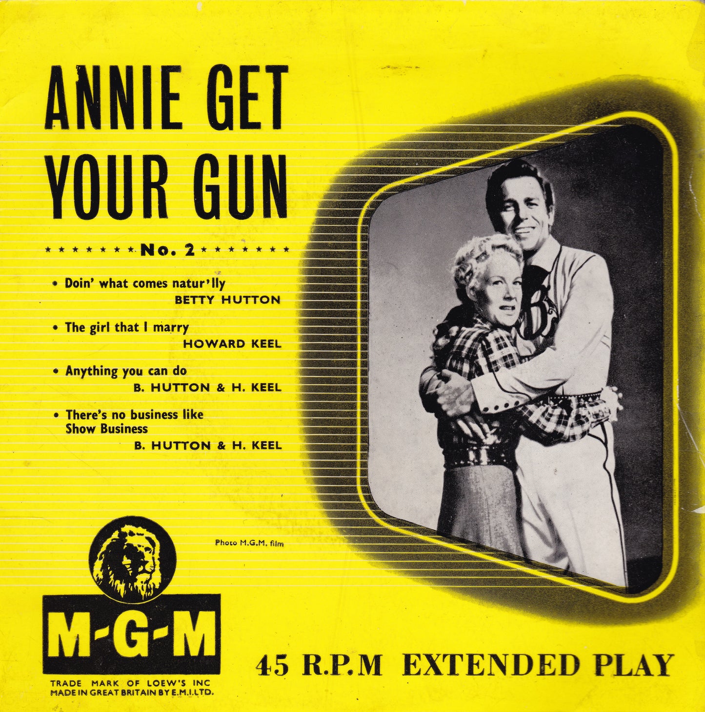 Various ‎– Annie Get Your Gun No. 2 (MGM 1956) 7" vinyl P/S EP VG/G+