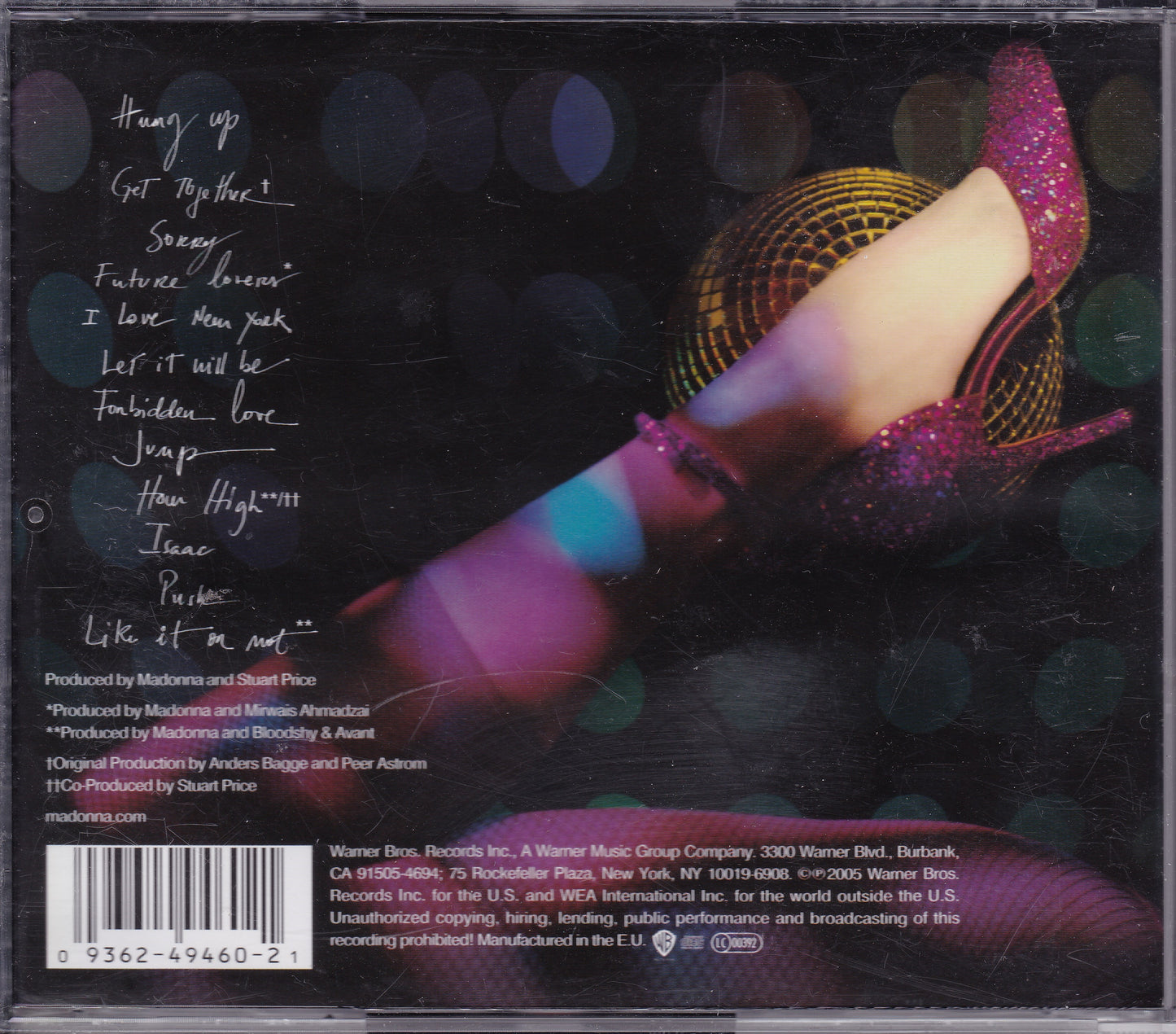 Madonna - Confessions on a Dance Floor (2005) CD album