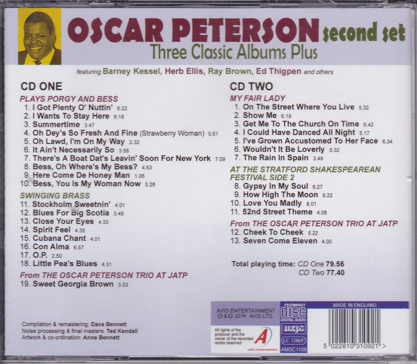 Three Classic Albums Plus by Oscar Peterson (2019) 2xCD album