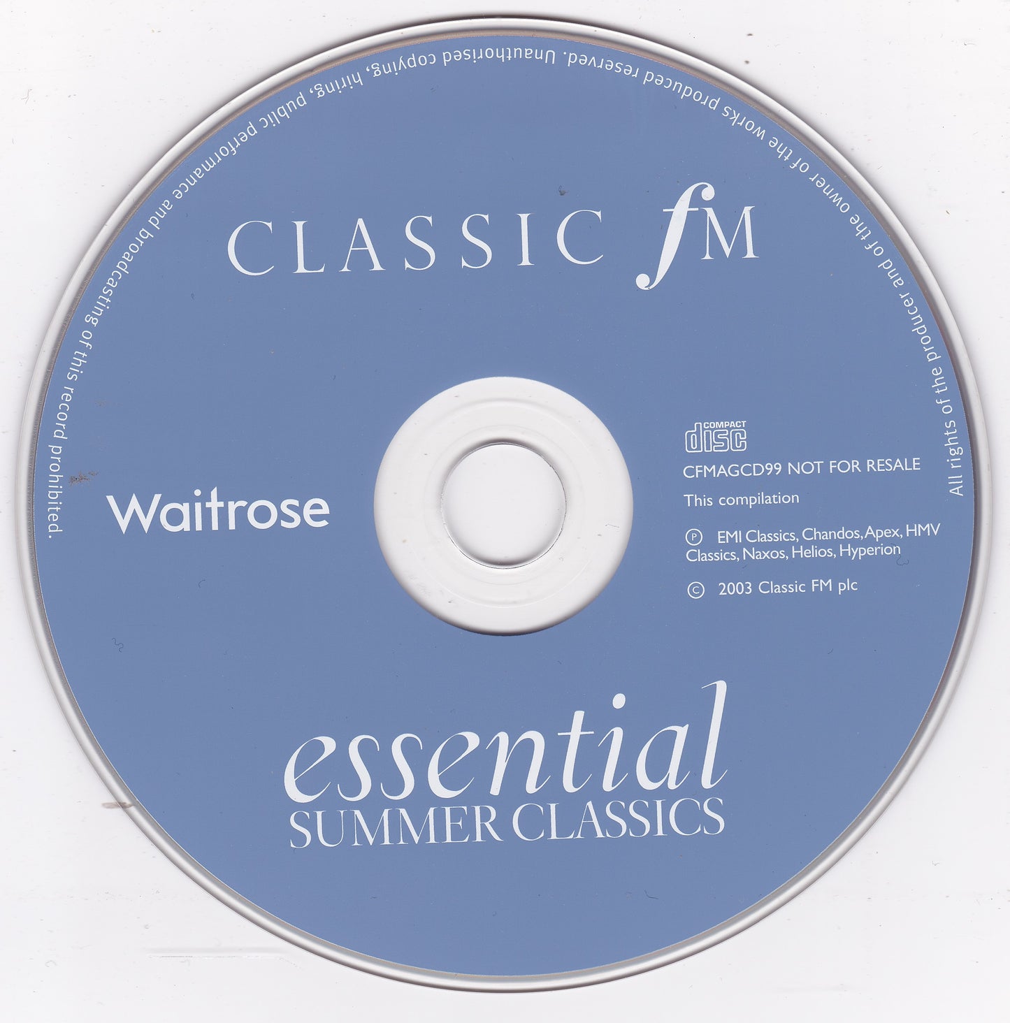 Various ‎– Essential Summer Classics (2003) CD album