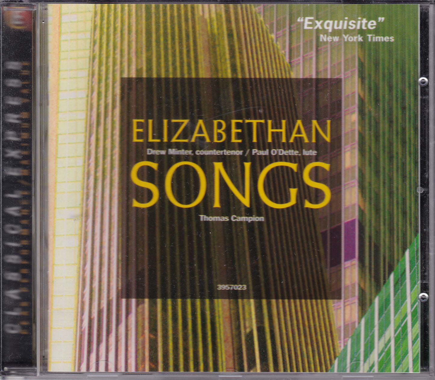 Thomas Campion, Drew Minter, Paul O'Dette ‎– Elizabethan Songs (2001) CD album