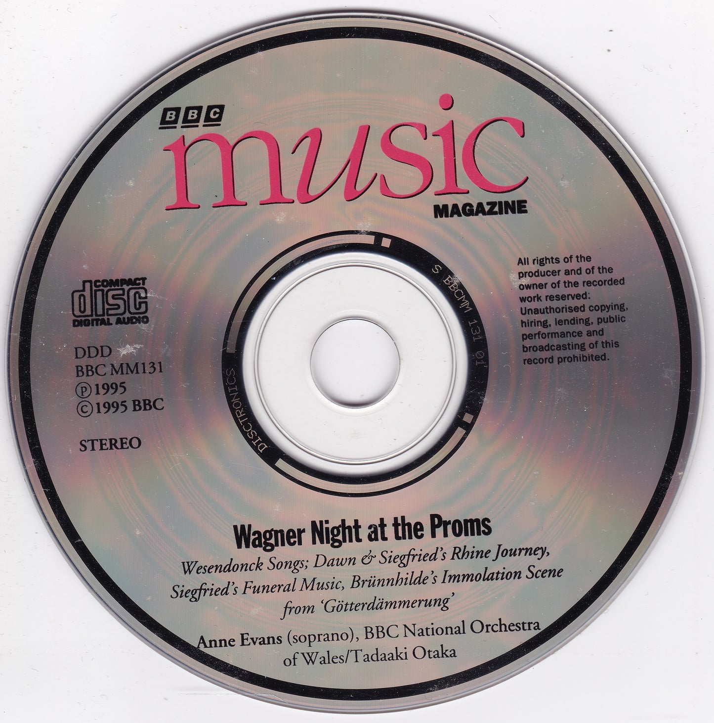 Wagner, Evans - Anne Evans Sings Wagner At The 1994 Proms (1995) CD album