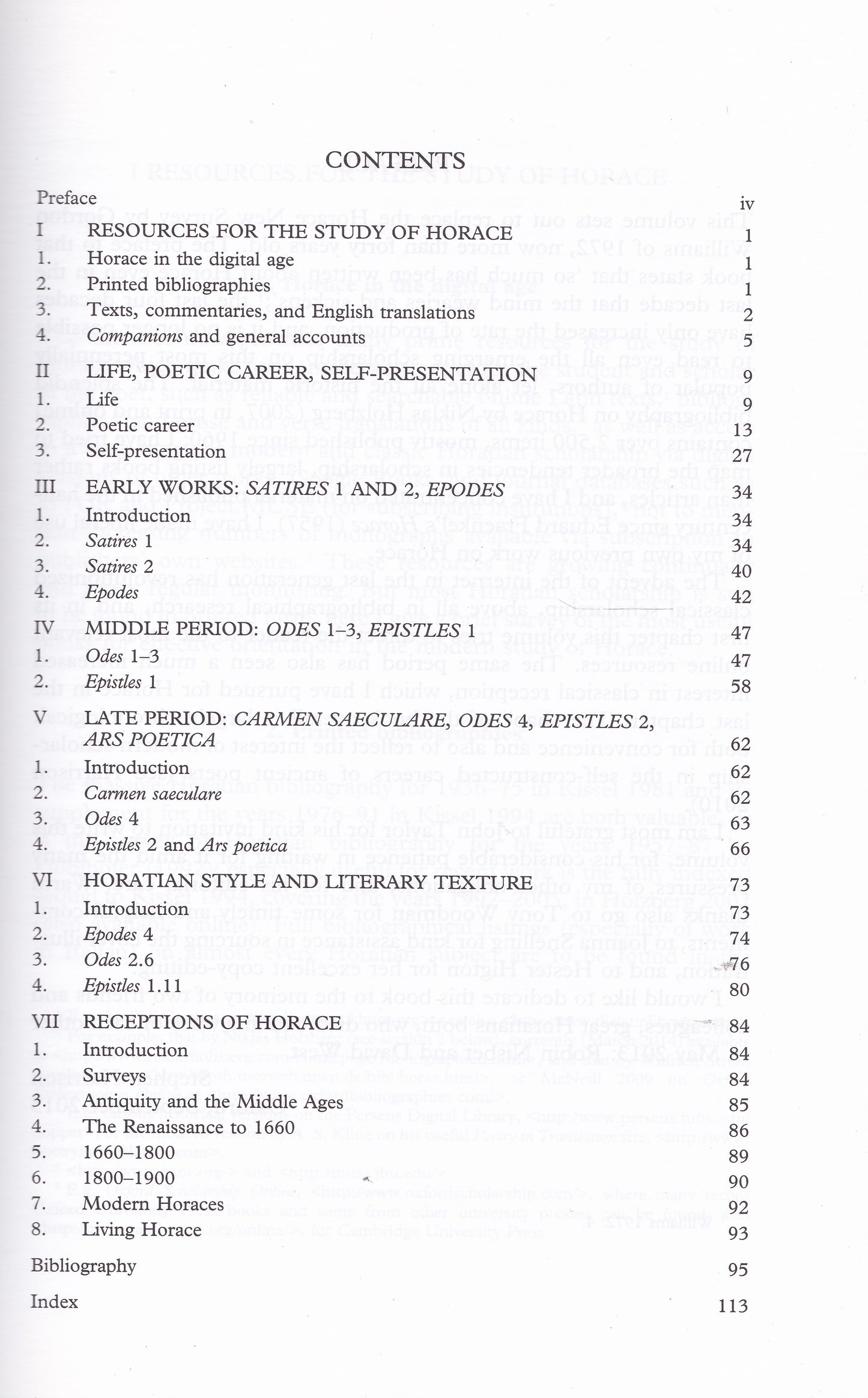 Harrison - Horace (New Surveys in the Classics 42)