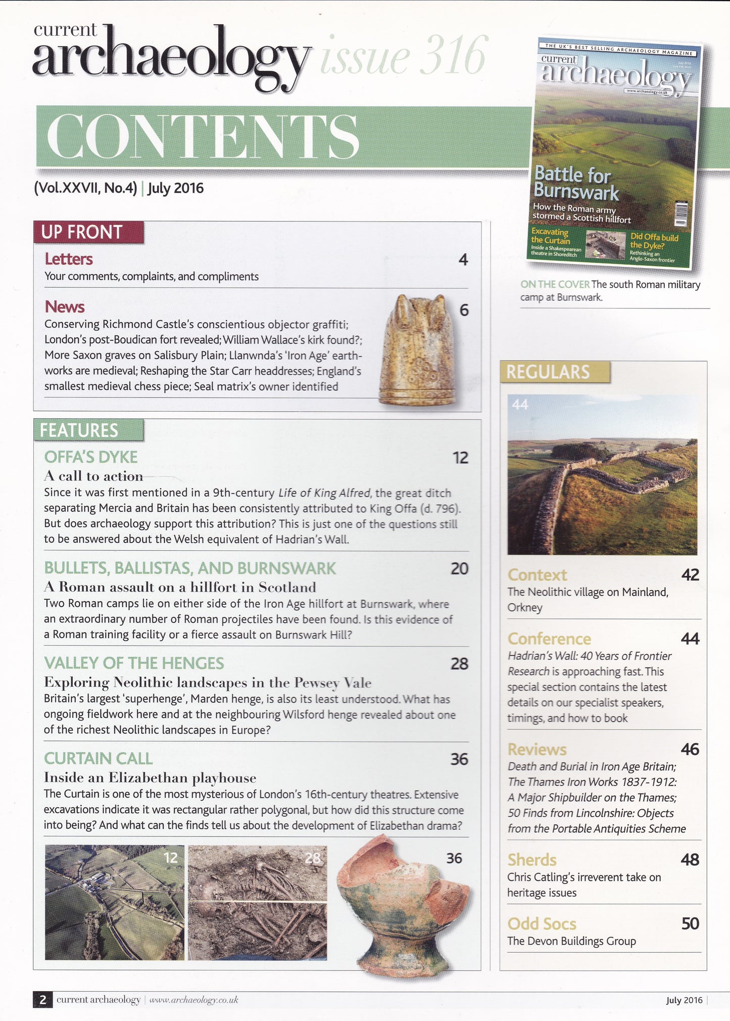 Current Archaeology Magazine - July 2016 Issue 316