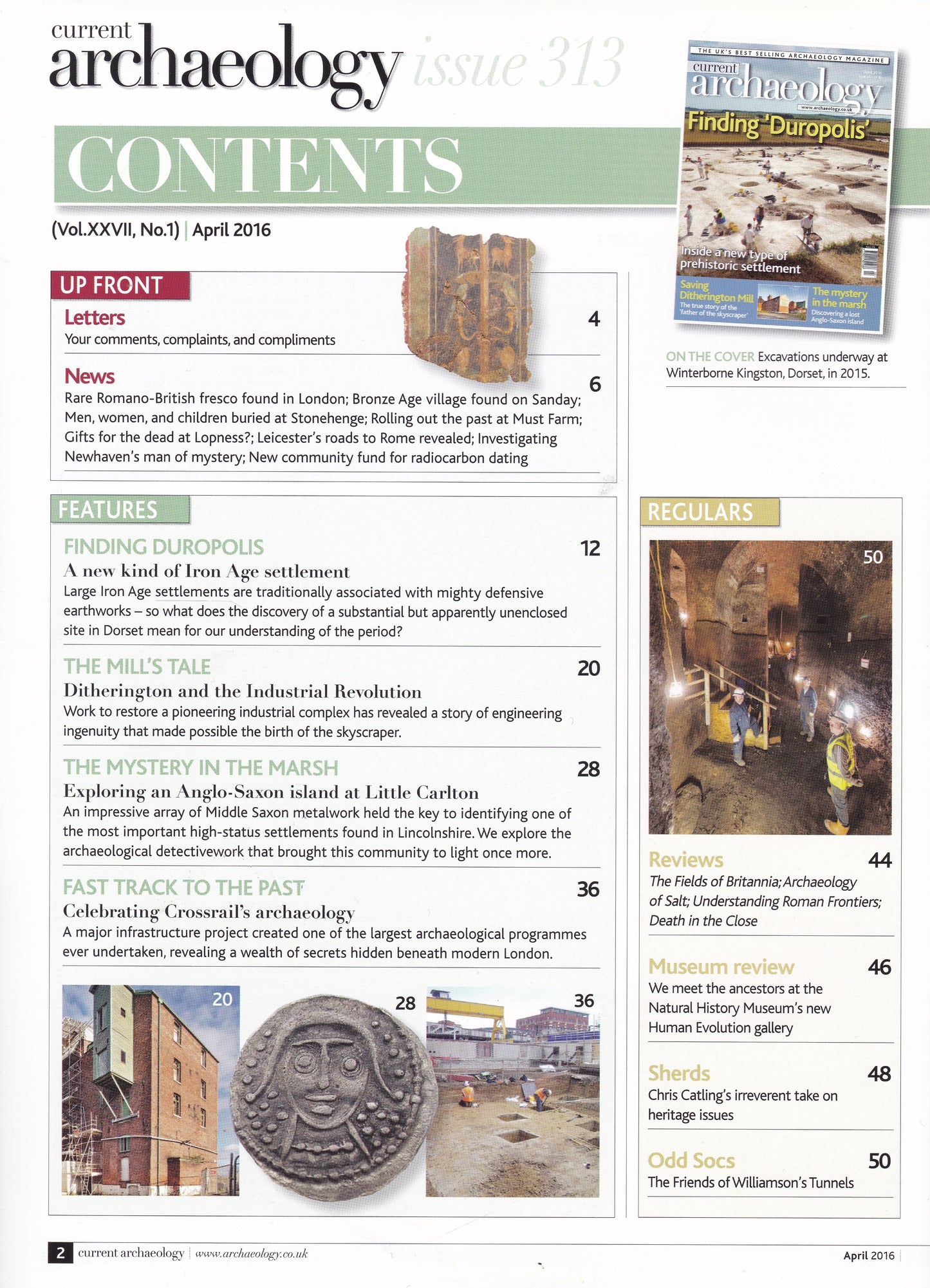 Current Archaeology Magazine - April 2016 Issue 313