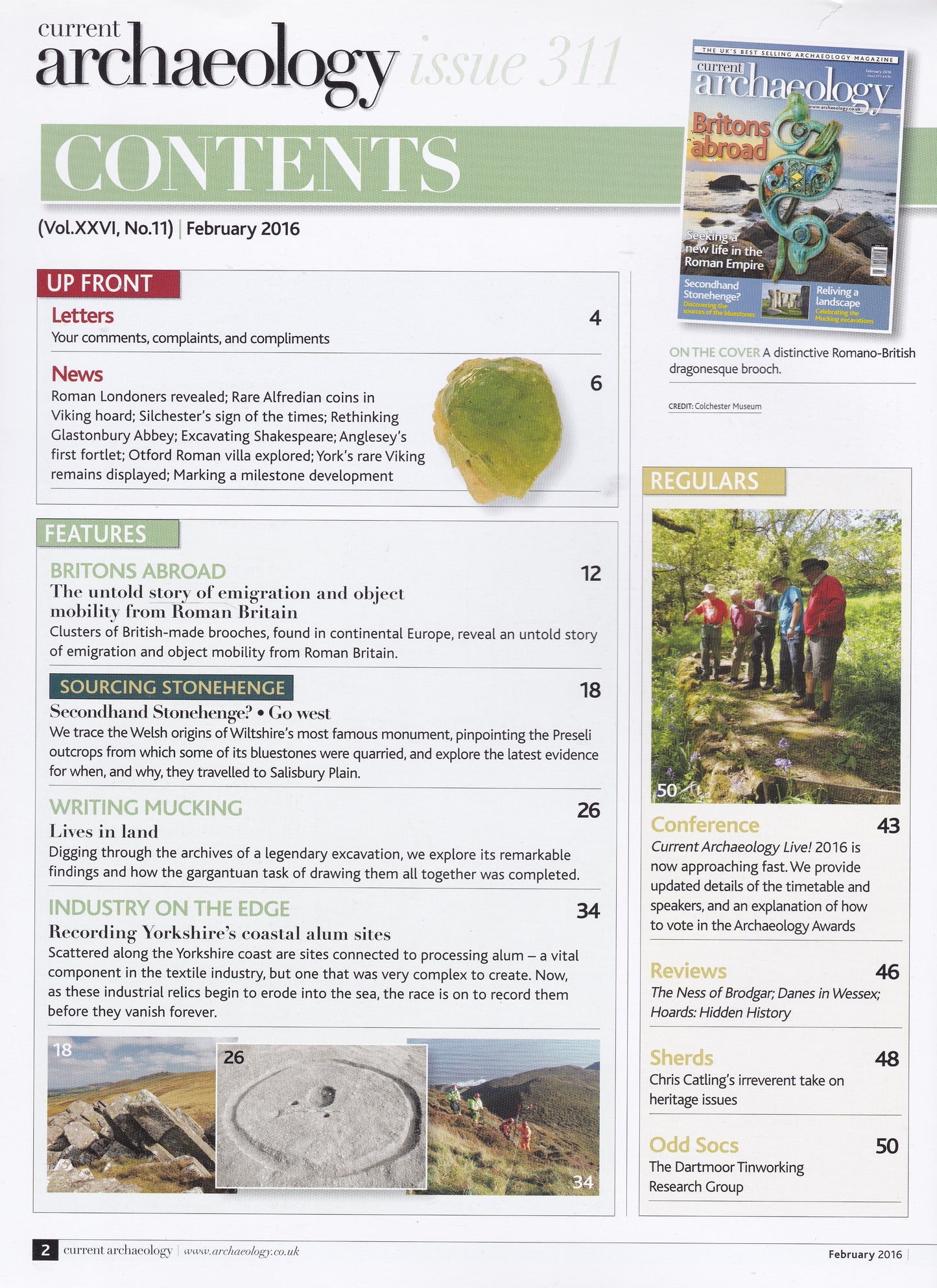 Current Archaeology Magazine - February 2016 Issue 311