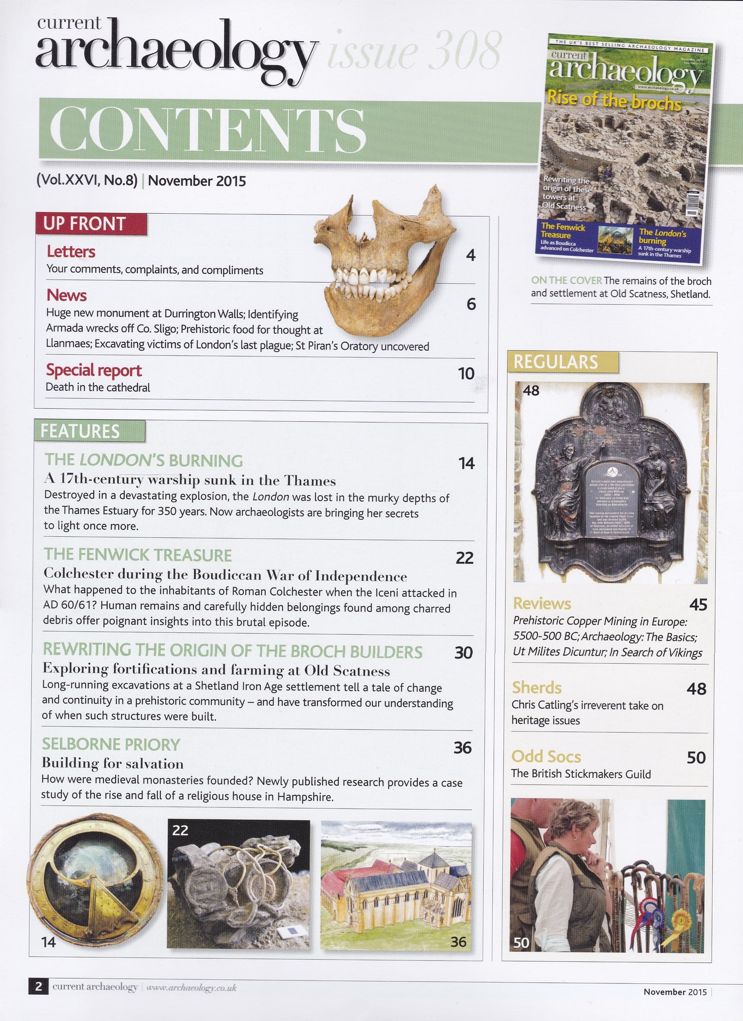 Current Archaeology Magazine - November 2015 Issue 308