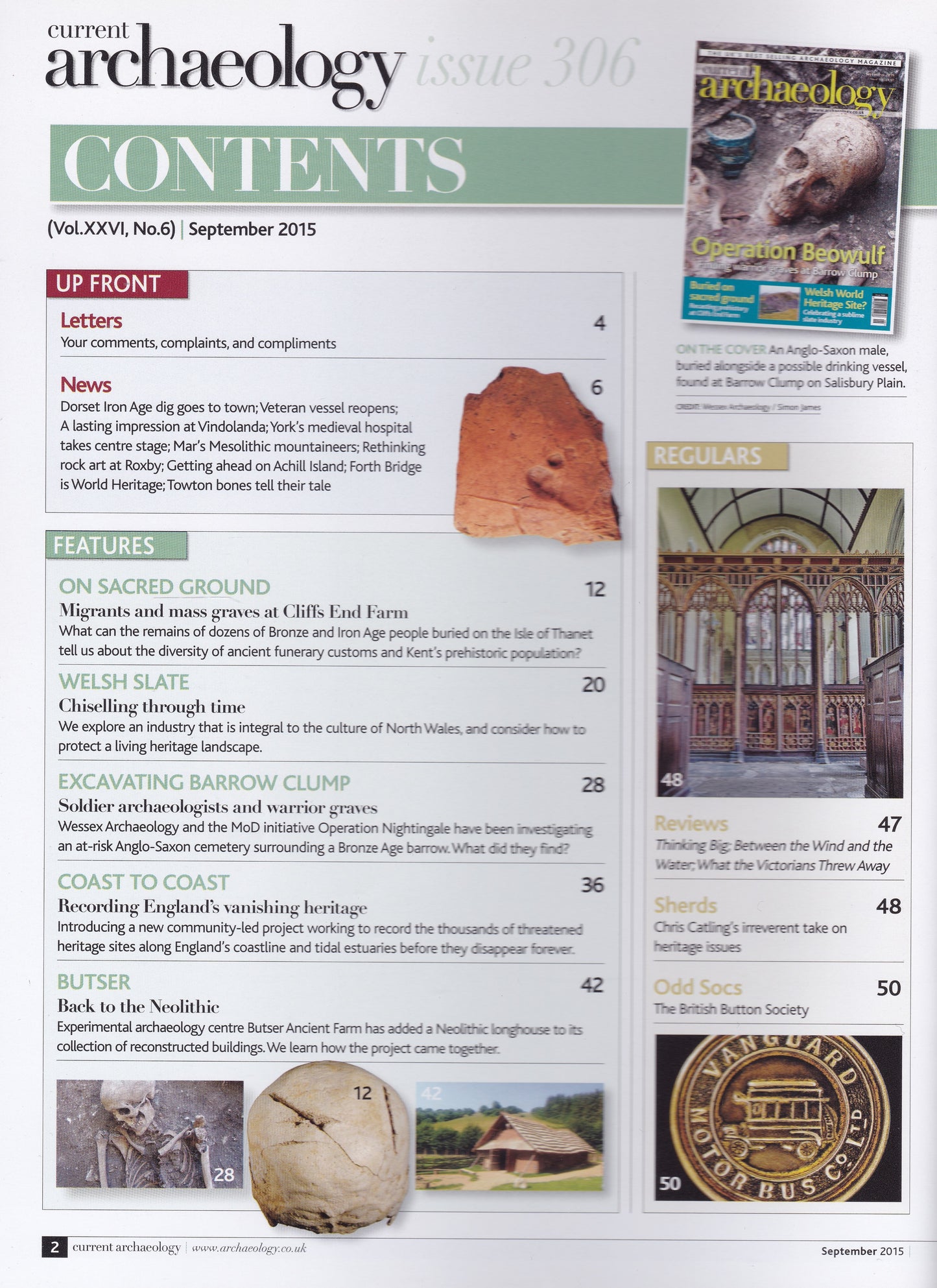 Current Archaeology Magazine - September 2015 Issue 306