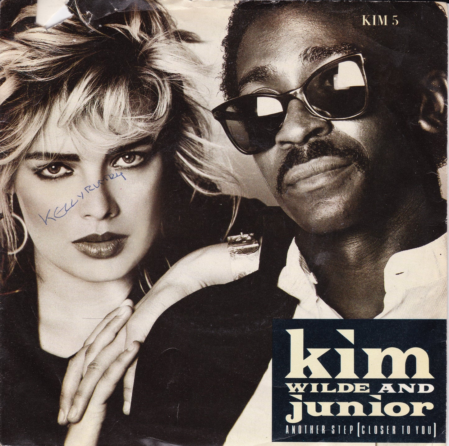 Kim Wilde and Junior - Another Step (1987) 7" vinyl single VG/G jukebox centre