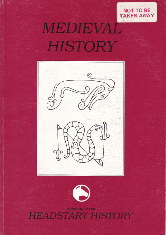 Medieval History - Headstart History Vol 2 No 2 1992 academic journal