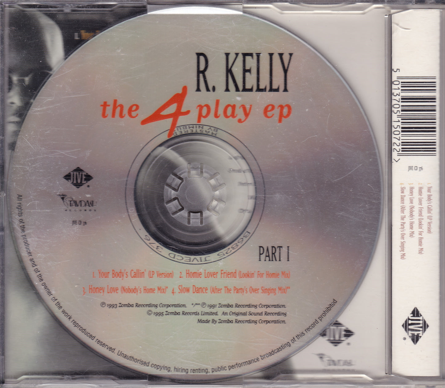 R. Kelly - The 4 Play EP Part I (1995) CD single