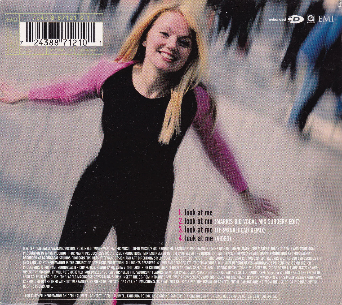 Geri Halliwell – Look At Me (1999) CD single ltd ed with prints