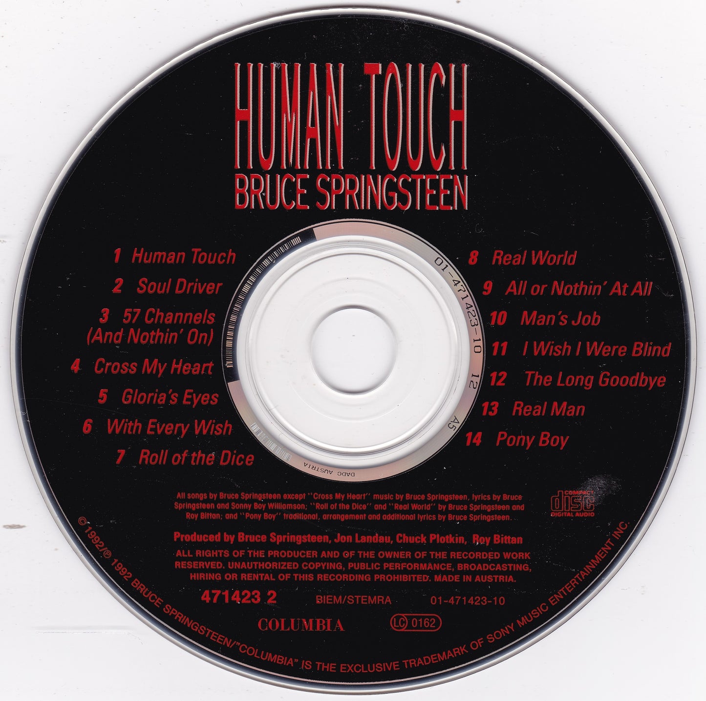 Bruce Springsteen – Human Touch (1992) CD album