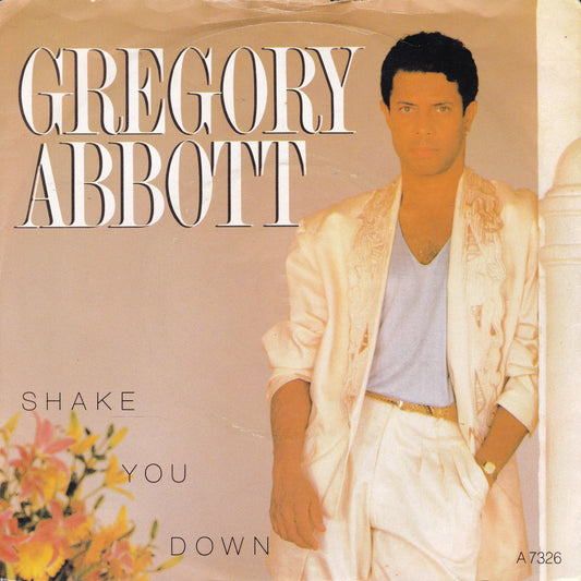 Gregory Abbott - Shake You Down (CBS 1986) 7" vinyl P/S single VG/VG