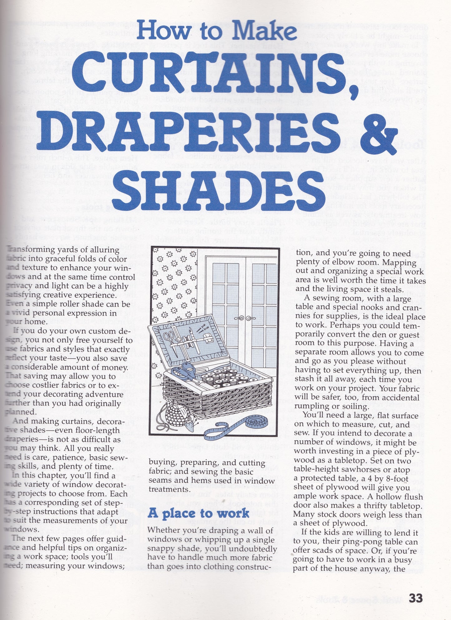 Sunset Books - Curtains,Draperies & Shades (1989) paperback