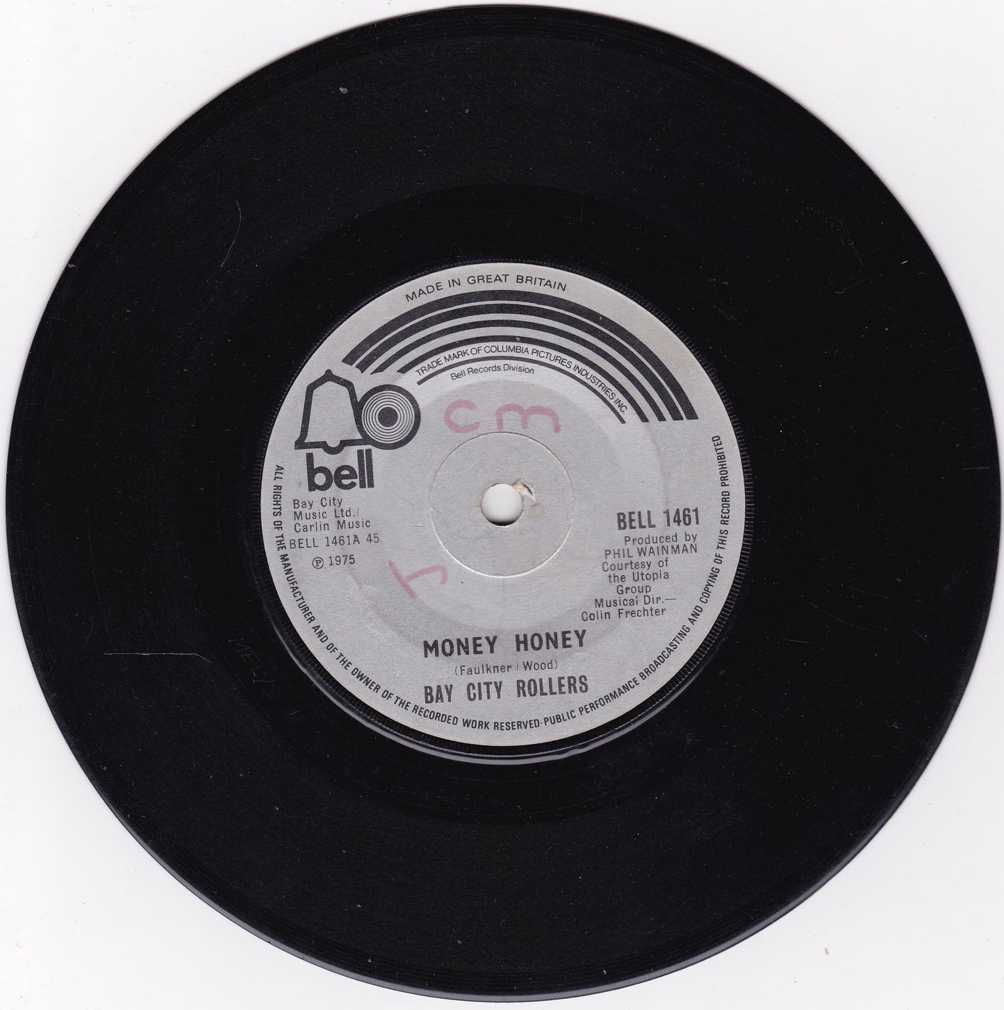 Bay City Rollers - Money Honey (Bell 1975) 7" vinyl single G+/-