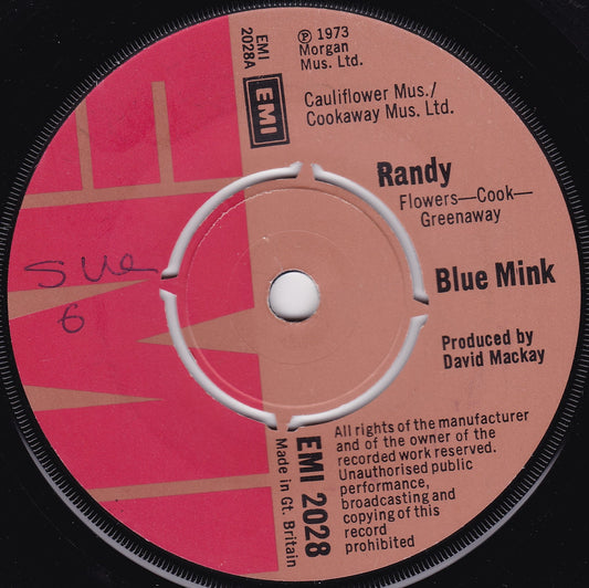 Blue Mink - Randy (EMI, 1973) 7" vinyl single VG/-