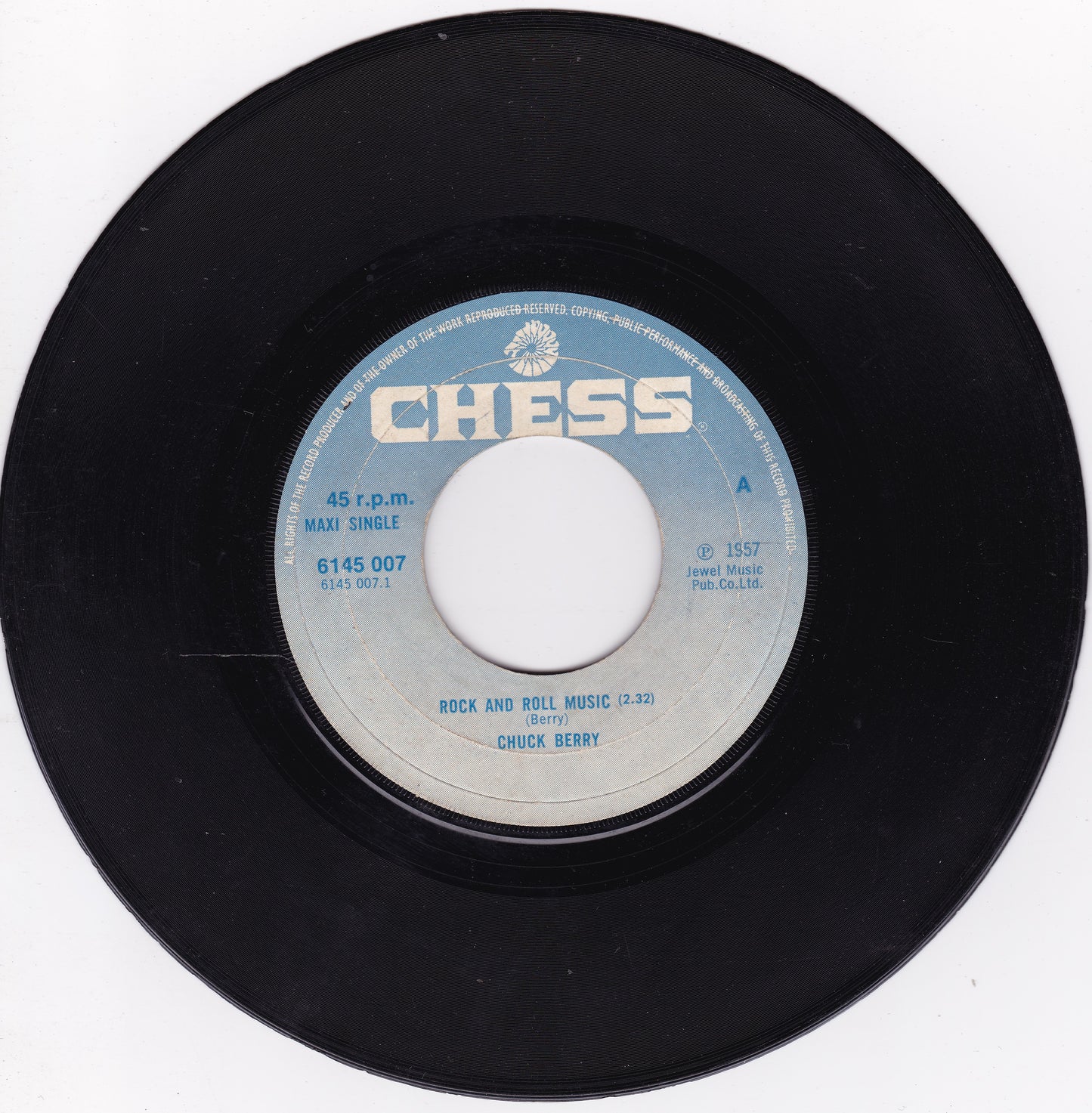 Chuck Berry – Rock And Roll Music (Chess 1972) 7" vinyl single G/- jukebox