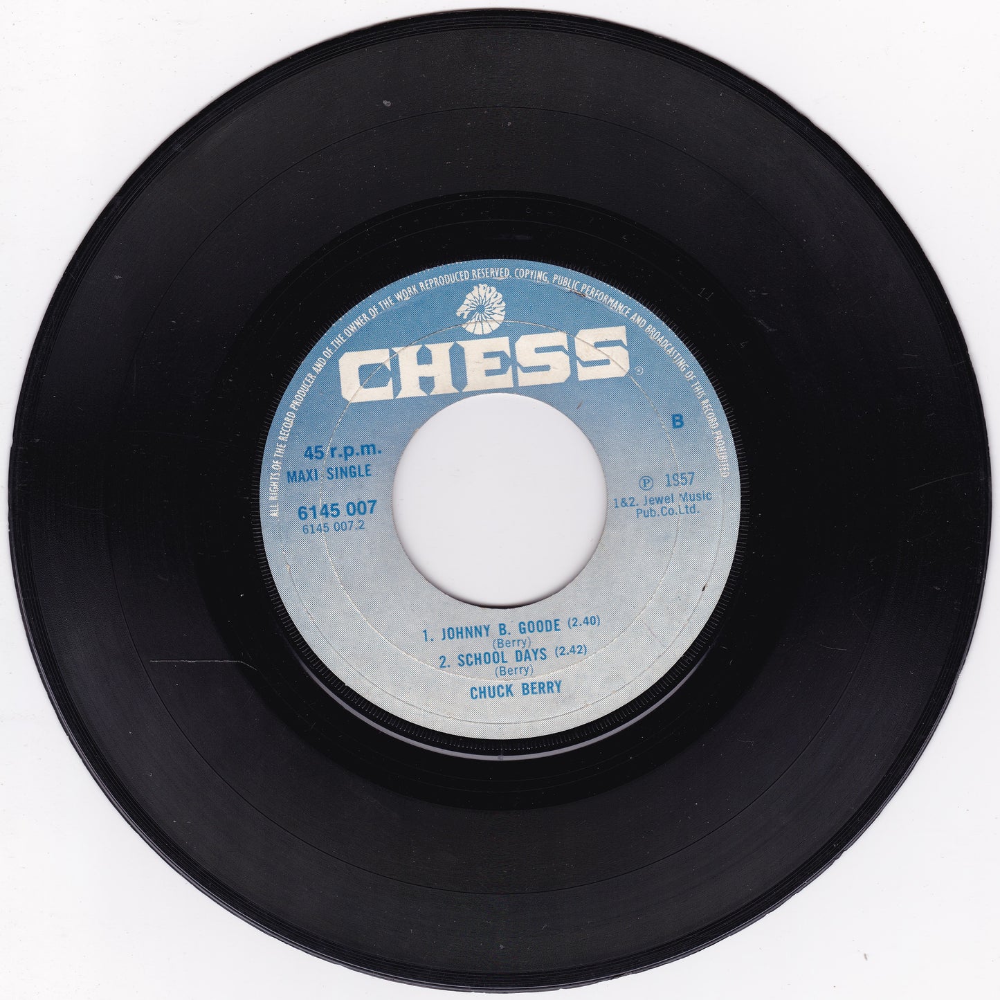 Chuck Berry – Rock And Roll Music (Chess 1972) 7" vinyl single G/- jukebox