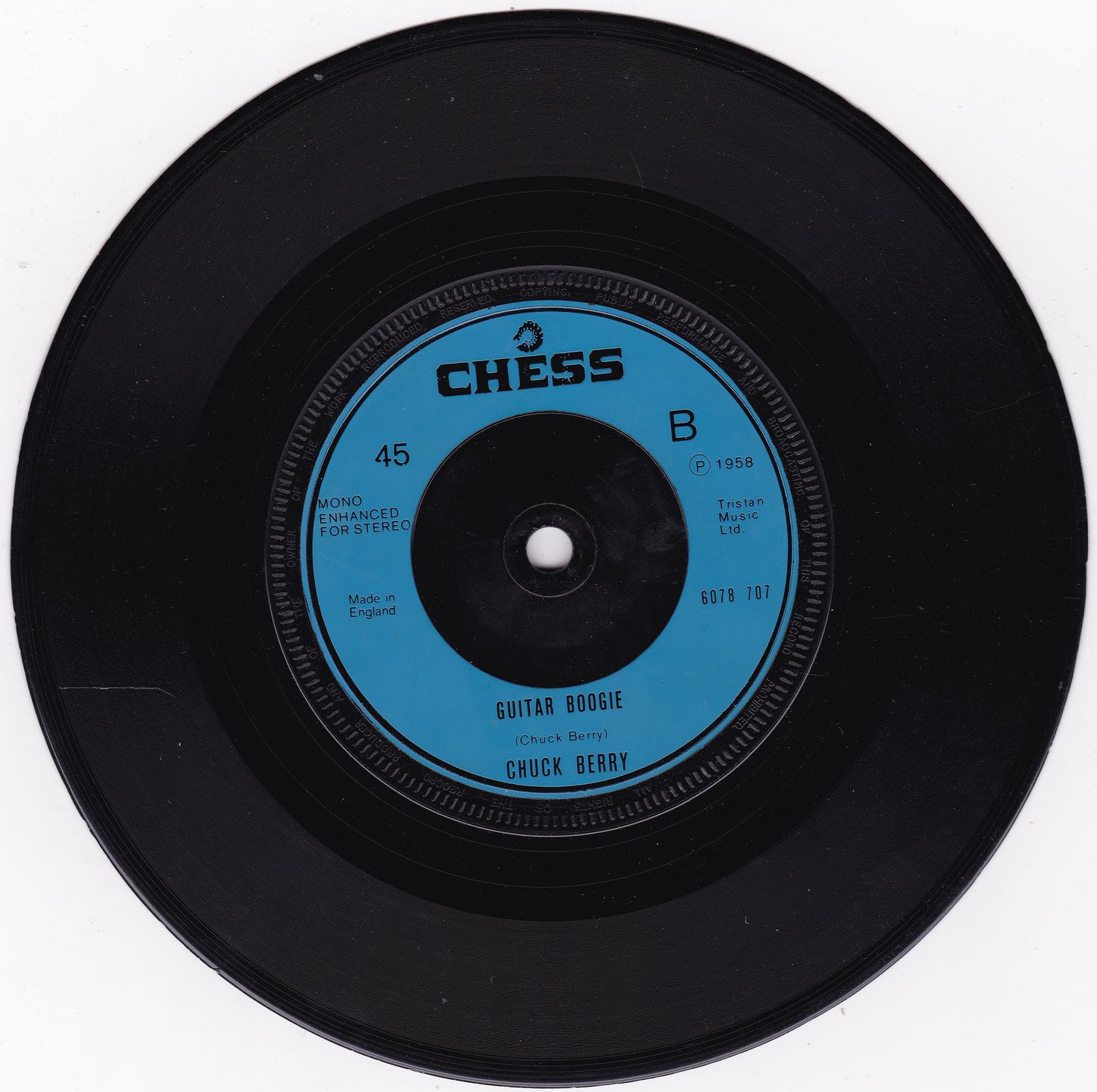 Chuck Berry - Sweet Little Sixteen / Guitar Boogie (Chess) 7" vinyl single G+/-