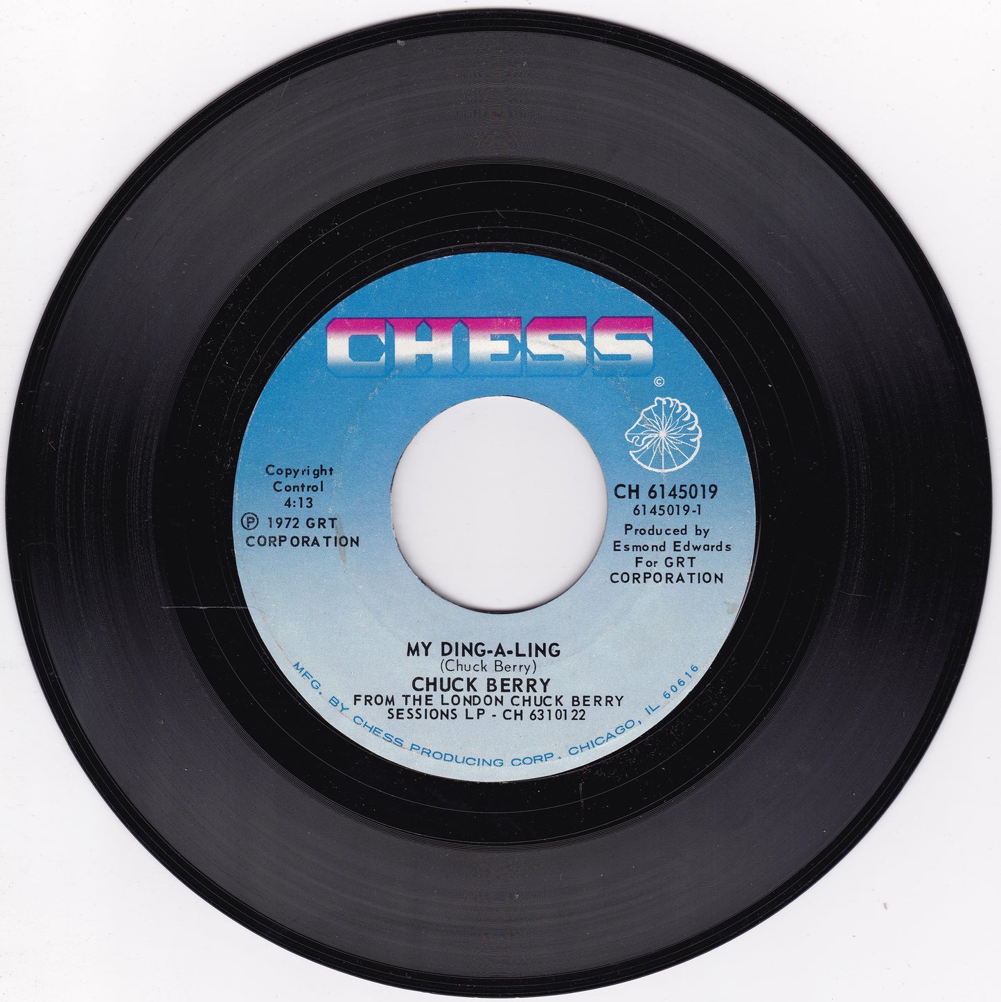 Chuck Berry – My Ding-A-Ling (Chess 1972) 7" US vinyl single G+/- jukebox