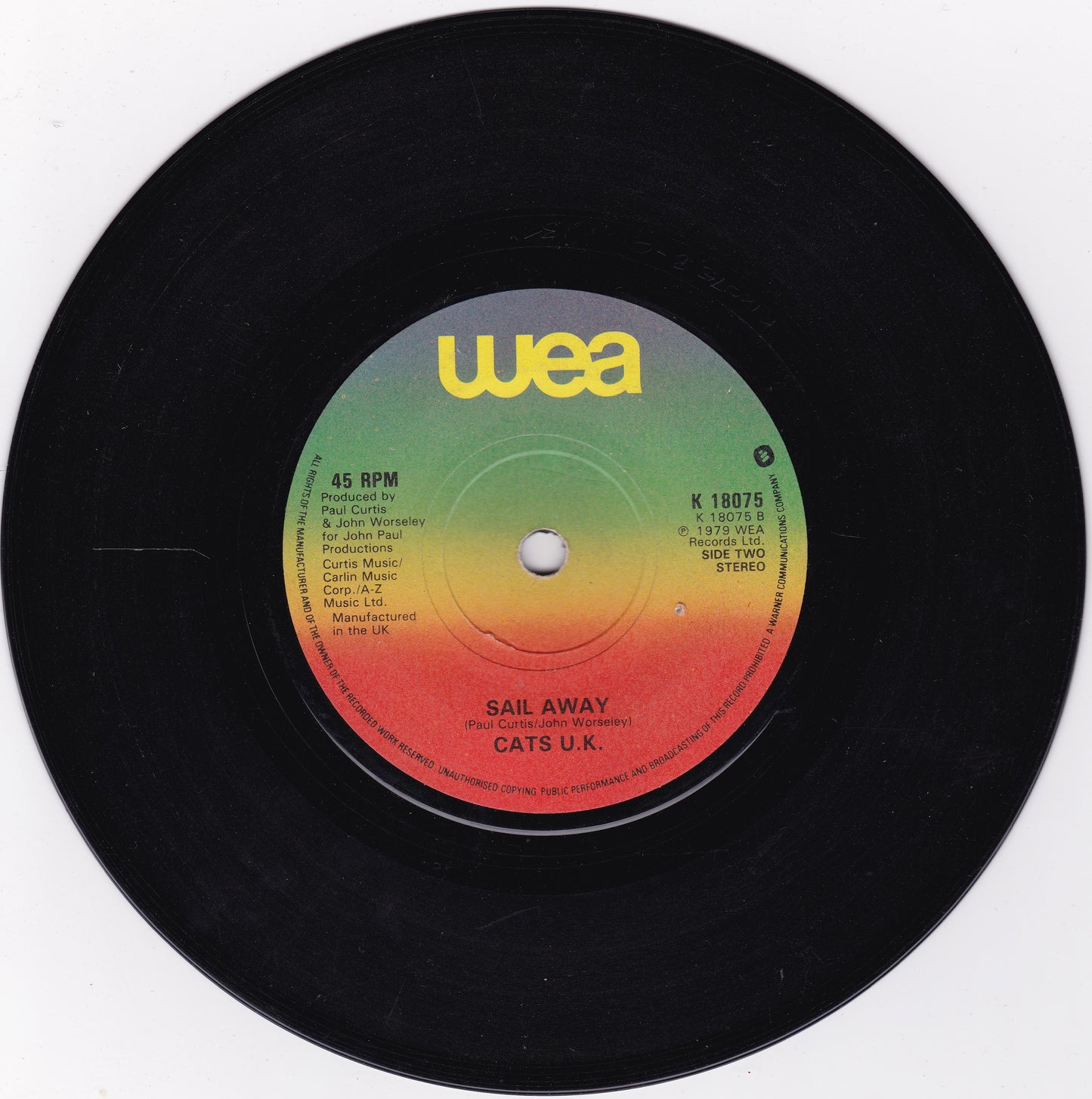 Cats U.K.- Luton Airport (WEA 1979) 7" vinyl single G+/-