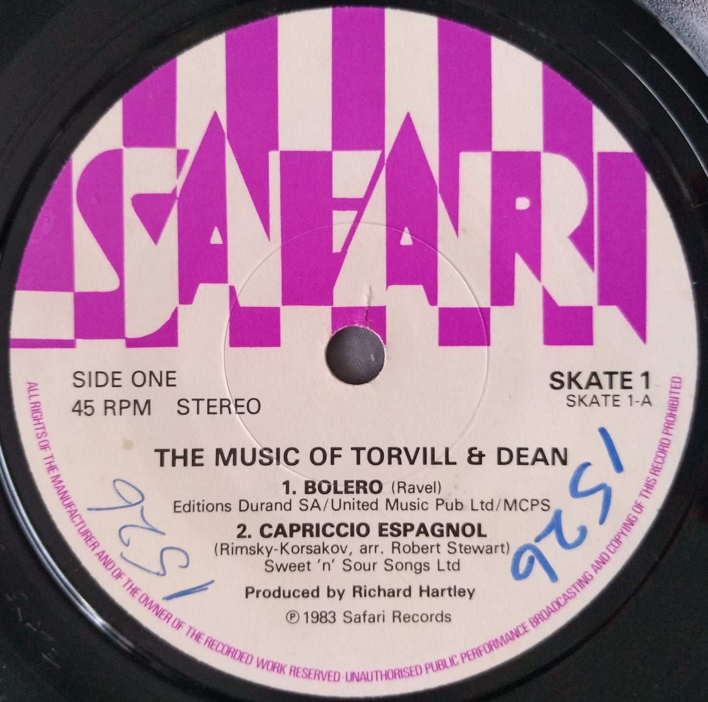 Michael Reed Orchestra – The Music Of Torvill & Dean 7" vinyl single VG/-