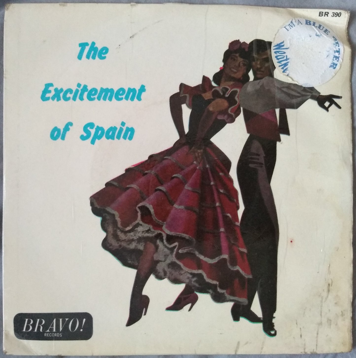 Jacques Leroy And His Orchestra - The Excitement Of Spain 7" vinyl EP VG/G+