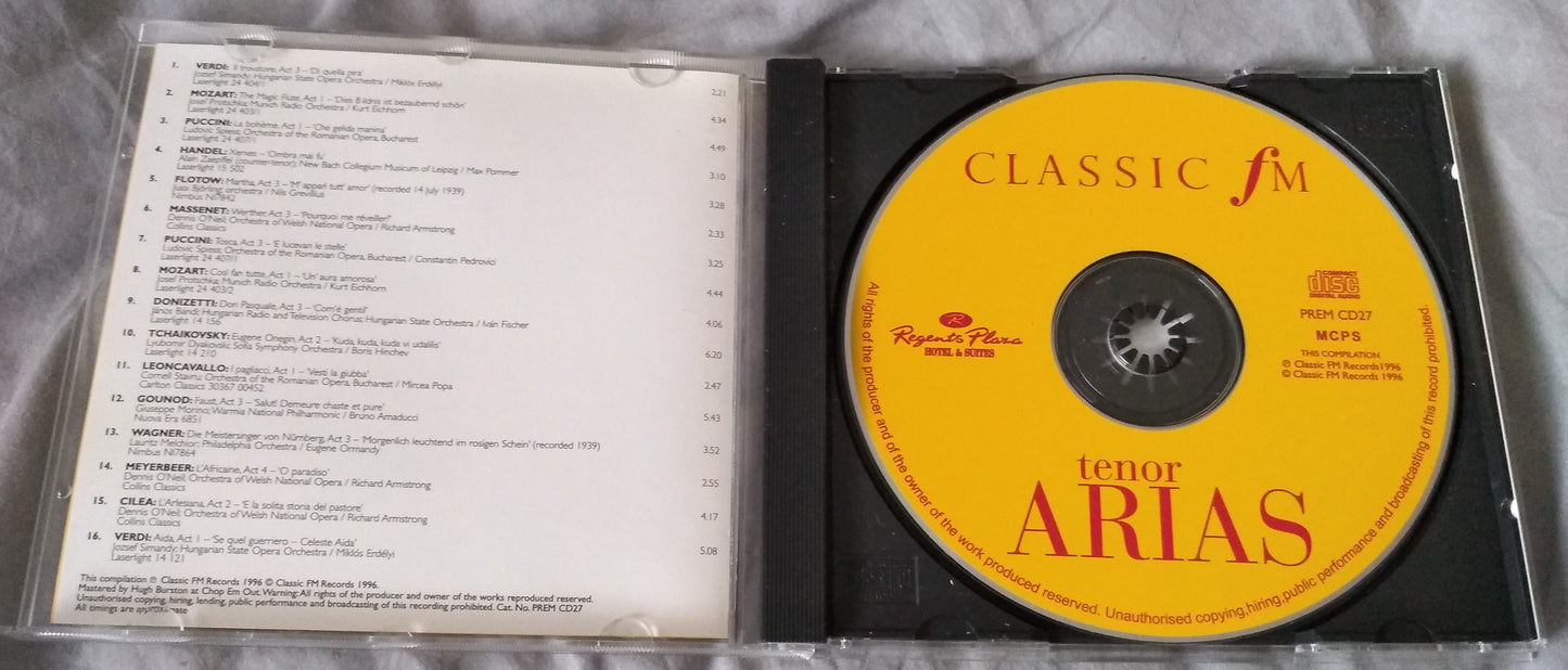 Various – Tenor Arias (Classic FM 1996) CD album