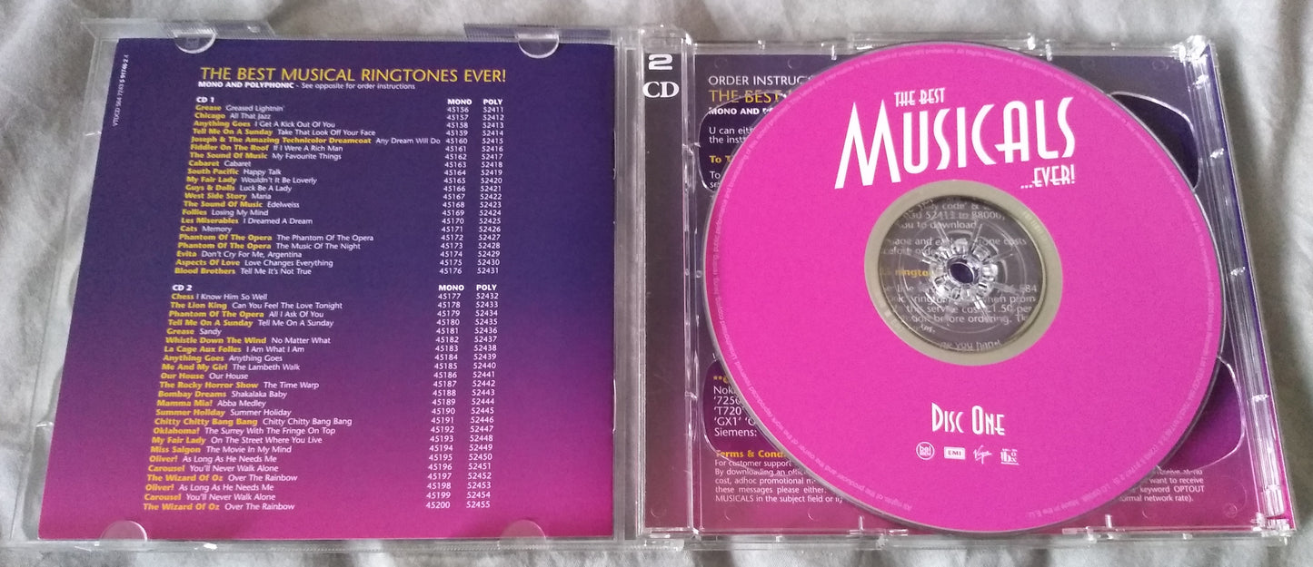 Various ‎– The Best Musicals...Ever! (2003) 2xCD album