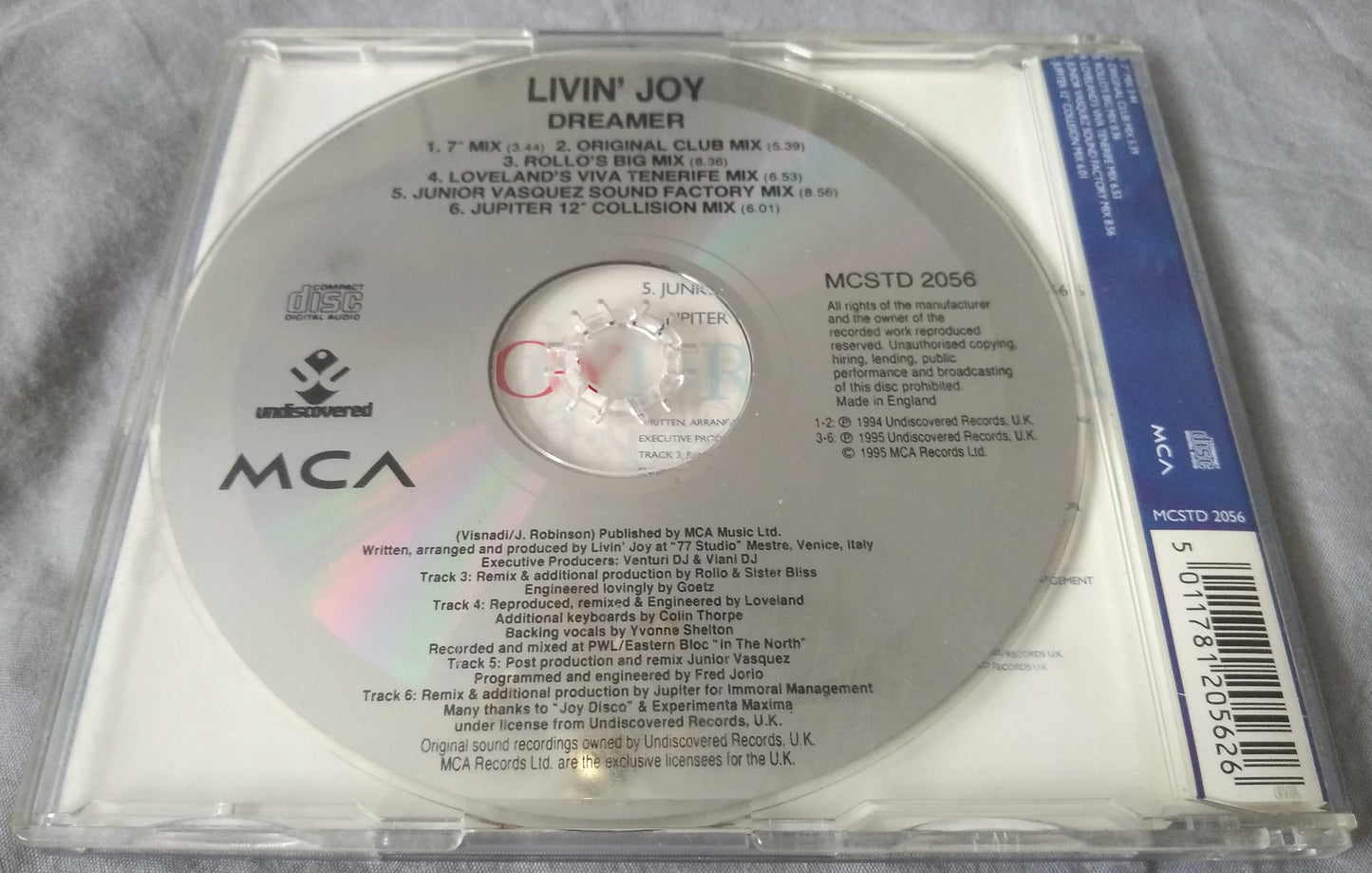 Livin' Joy - Dreamer (6 Track CD Single) Mixes By Loveland, Junior Vasquez+ More