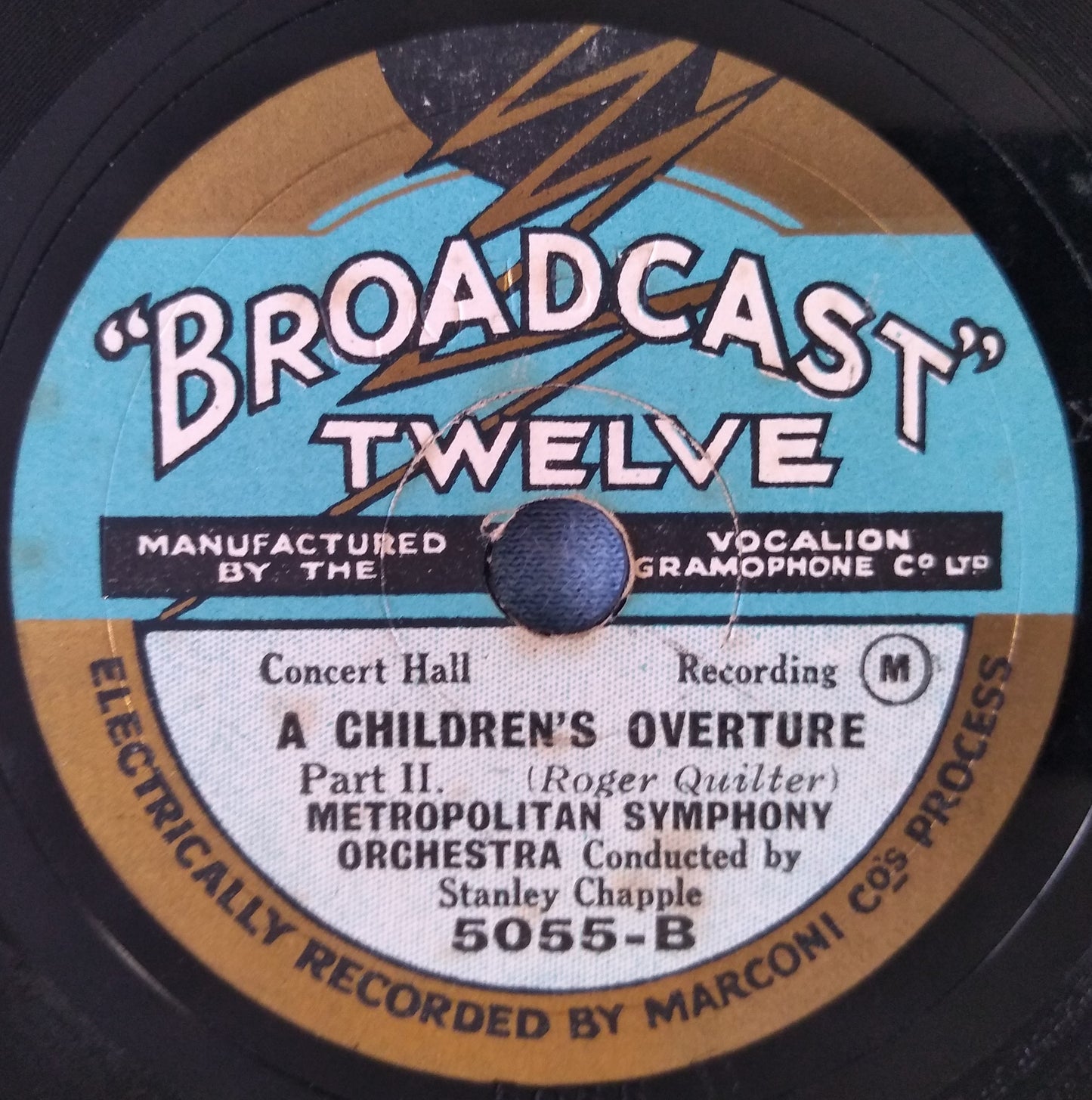 Metropolitan Symphony Orchestra – A Children's Overture (1929) 10" shellac VG/VG