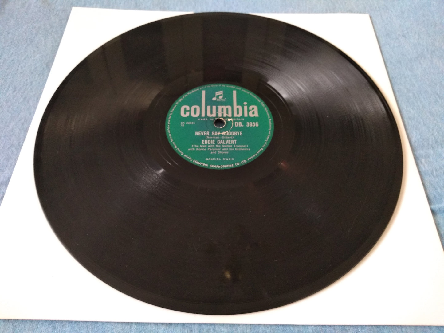 Eddie Calvert - Mandy (The Pansy) (Columbia 1957) 10" shellac 78 VG/-