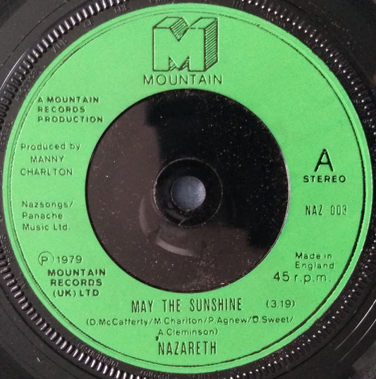 Nazareth - May The Sunshine (Mountain 1979) 7" vinyl single VG/-