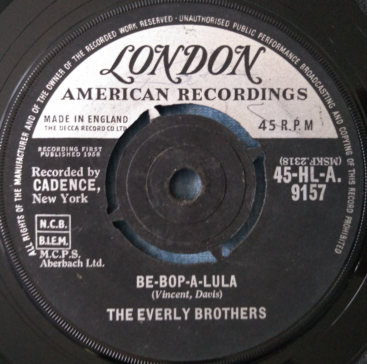 The Everly Brothers - When Will I Be Loved (London 1960) 7” vinyl single VG/-