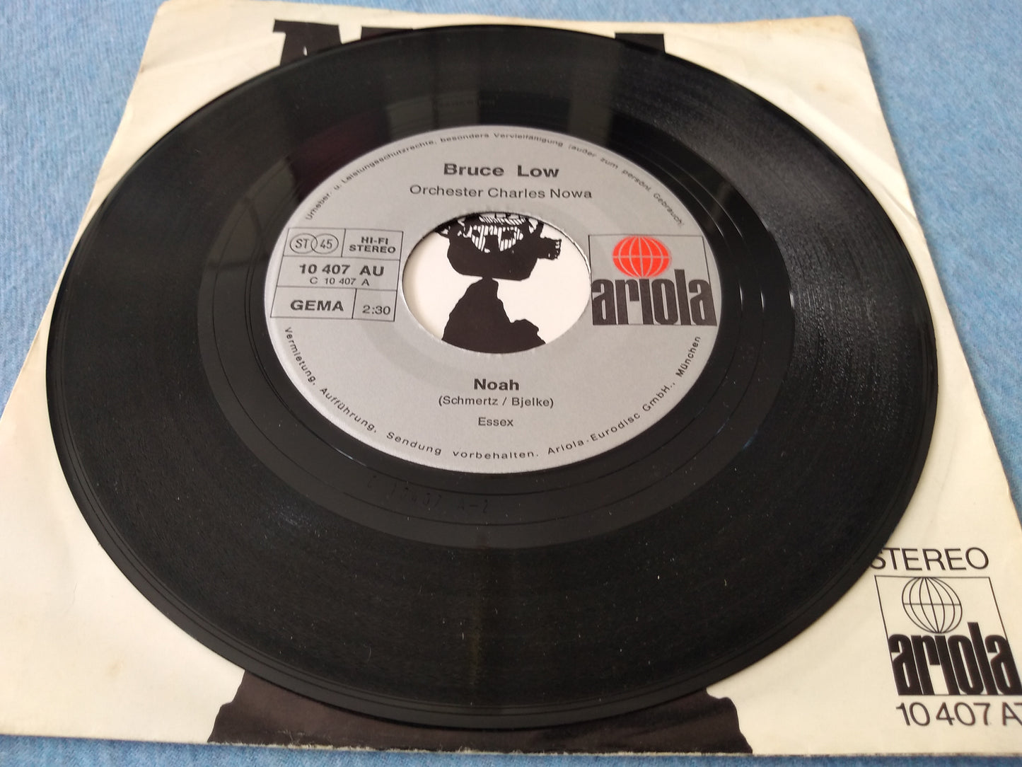 Bruce Low - Noah (Ariola 1971) 7" vinyl single VG/VG German import jukebox