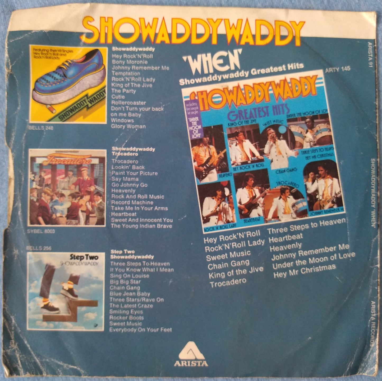 Showaddywaddy - When (Arista 1977) 7" vinyl single VG/G+